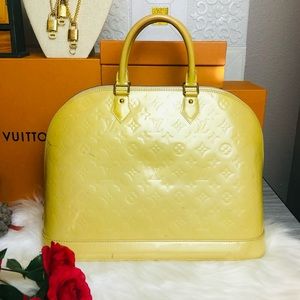 🍒Auth Louis Vuitton Vernis Patent Leather Alma GM